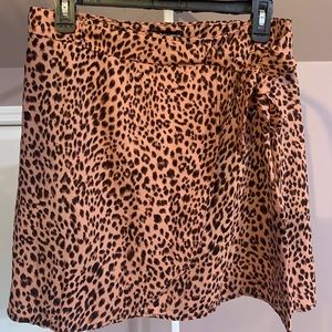 Momokrom Pink leopard sarong with hidden shorts